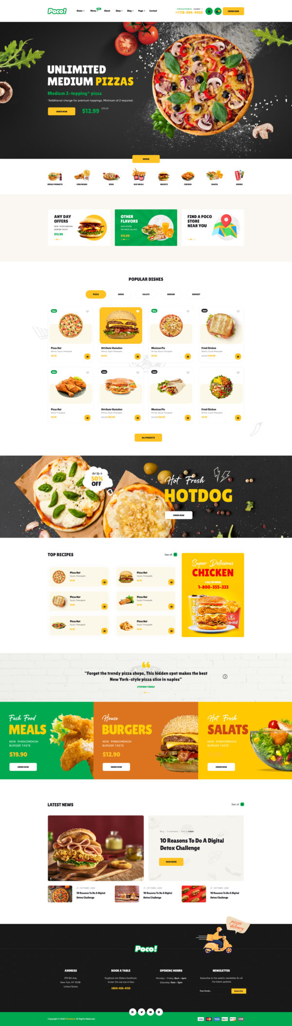 Poco - Fast Food Restaurant WordPress Theme - Image 2