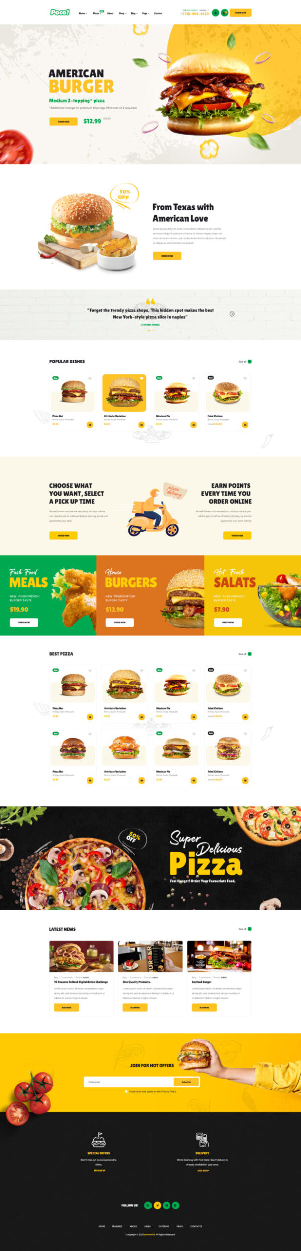 Poco - Fast Food Restaurant WordPress Theme - Image 3