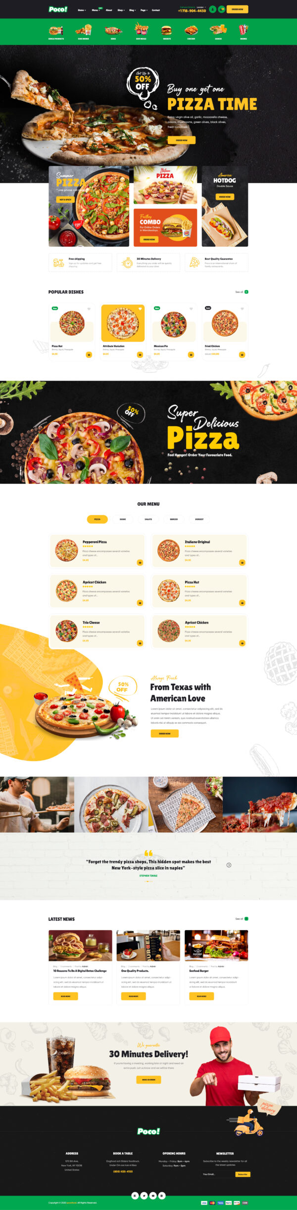 Poco - Fast Food Restaurant WordPress Theme - Image 4