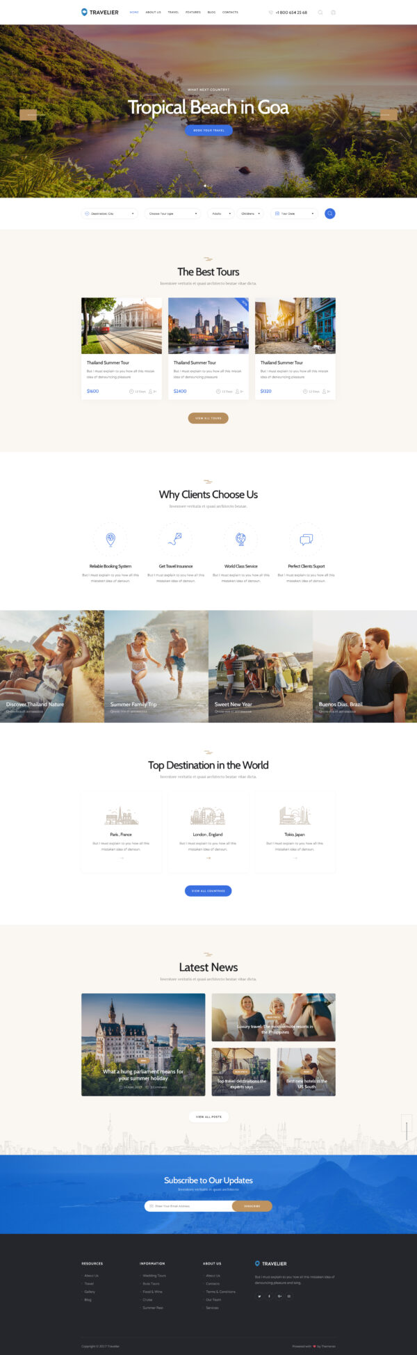 Travesia | A Travel Agency and Booking WordPress Theme - Image 3